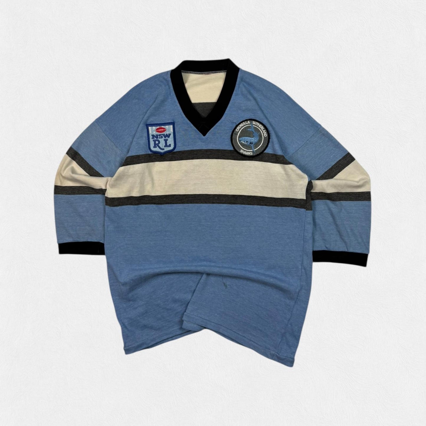 Vintage Cronulla Sutherland Sharks 1988 NSW rugby league shirt (L)