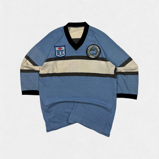 Vintage Cronulla Sutherland Sharks 1988 NSW rugby league shirt (L)