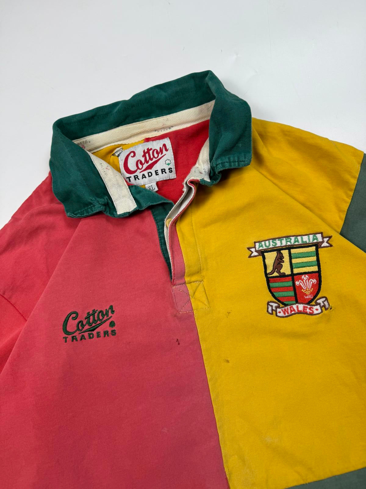 Vintage Wales v Australia 1996 Cotton Traders rugby shirt (XL)