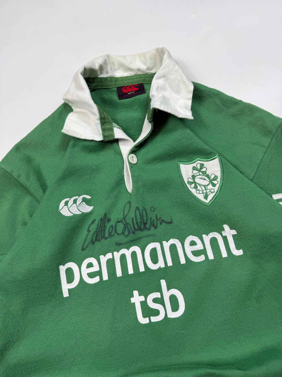 Vintage Ireland 2002-04 Canterbury signed rugby shirt (W8)