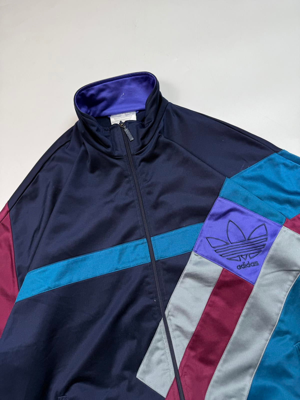 Vintage 90s adidas originals abstract track jacket (L)
