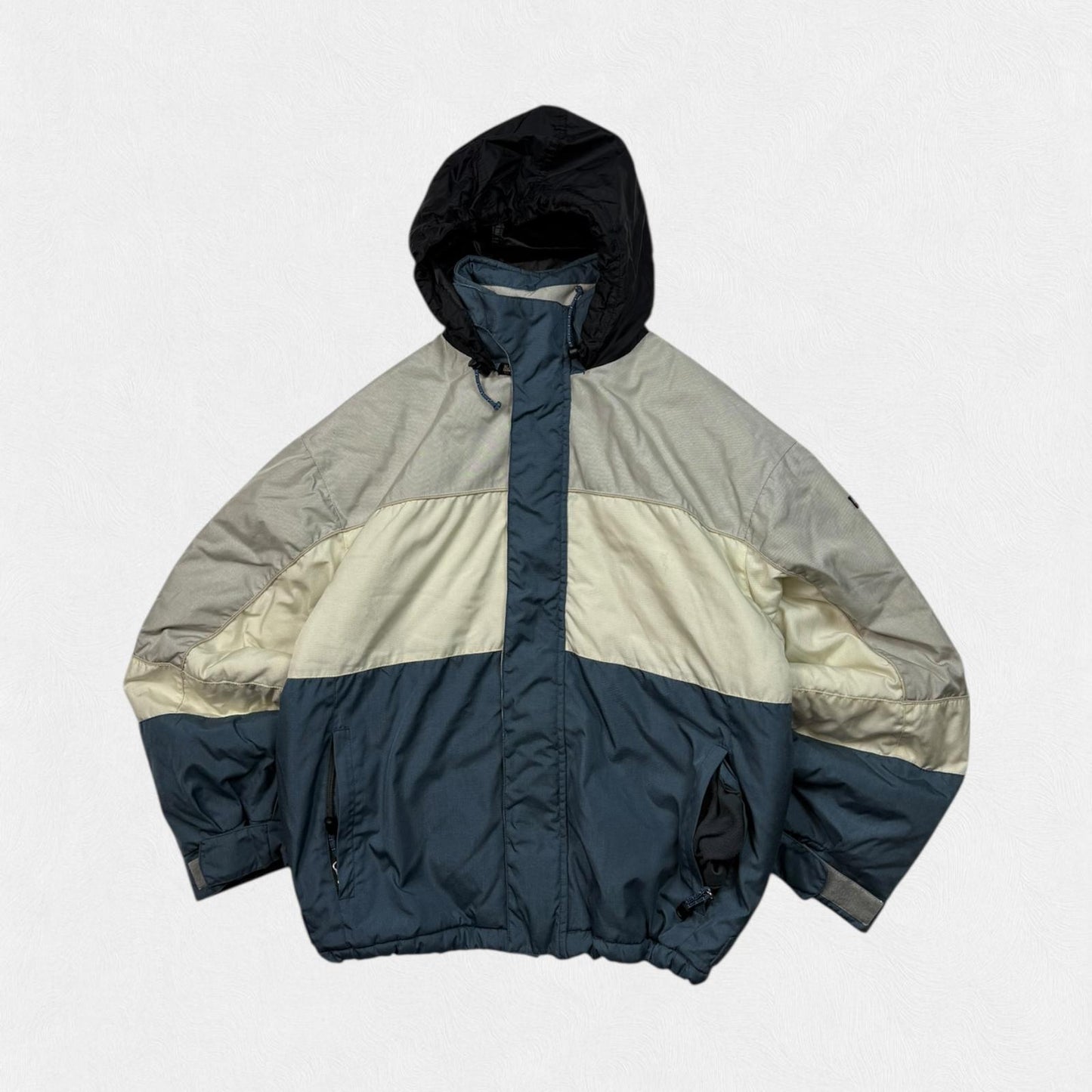 Vintage Napapijri geographic hooded jacket (L)