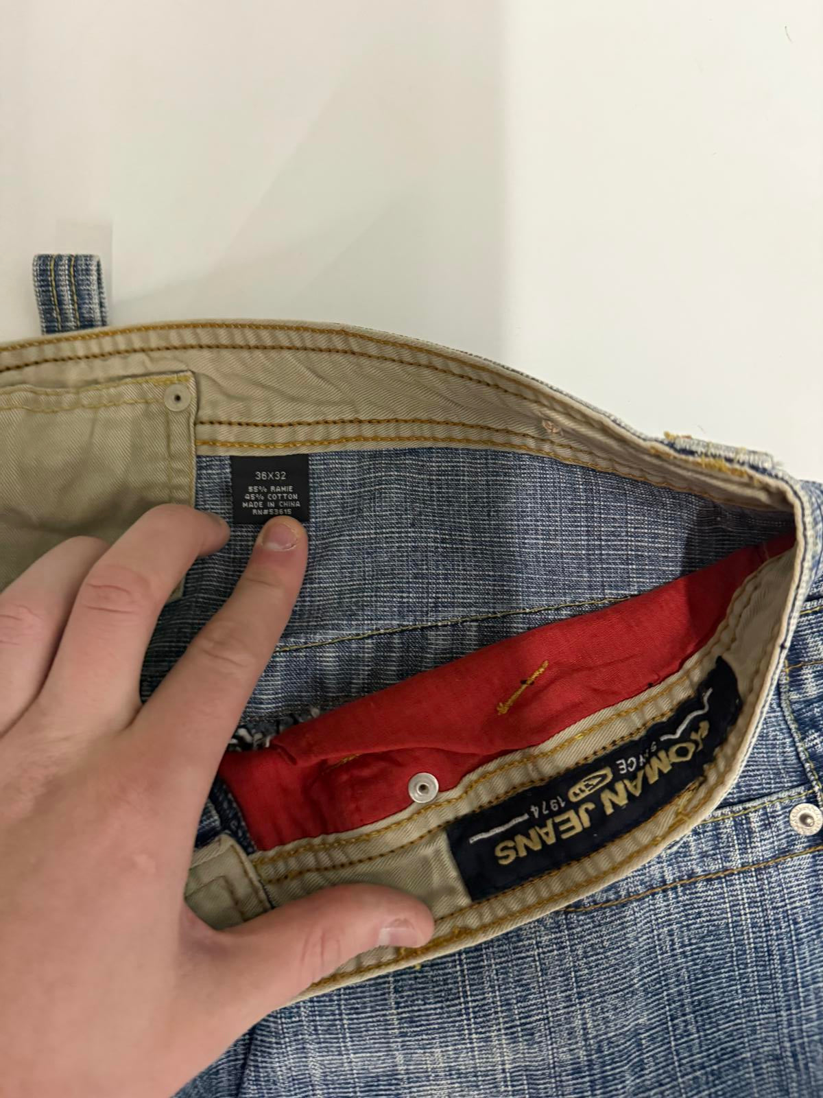 Vintage Y2K baggy hip hop Jeans (W36)