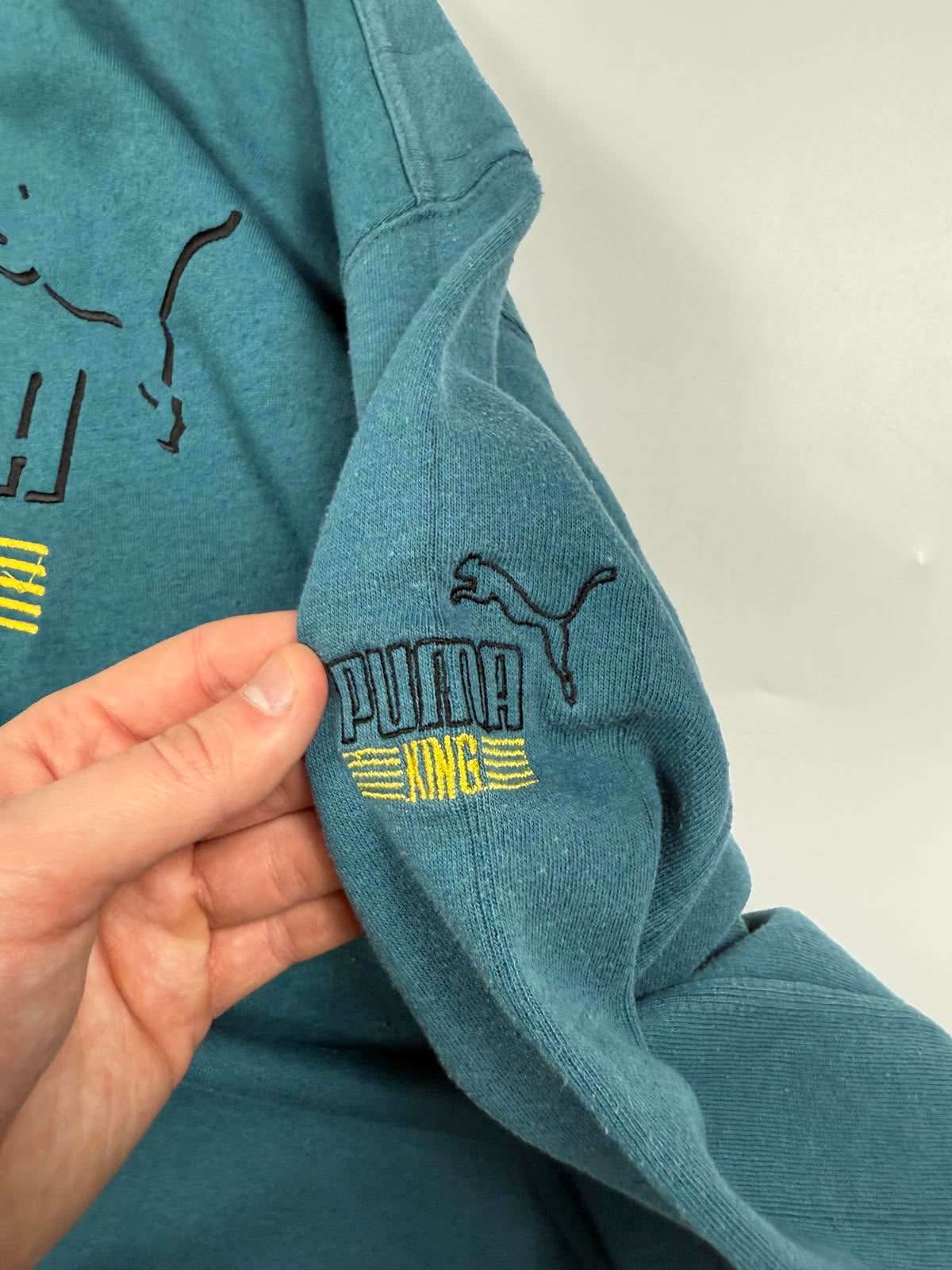 Vintage 90s Puma king centre logo sweatshirt (L)