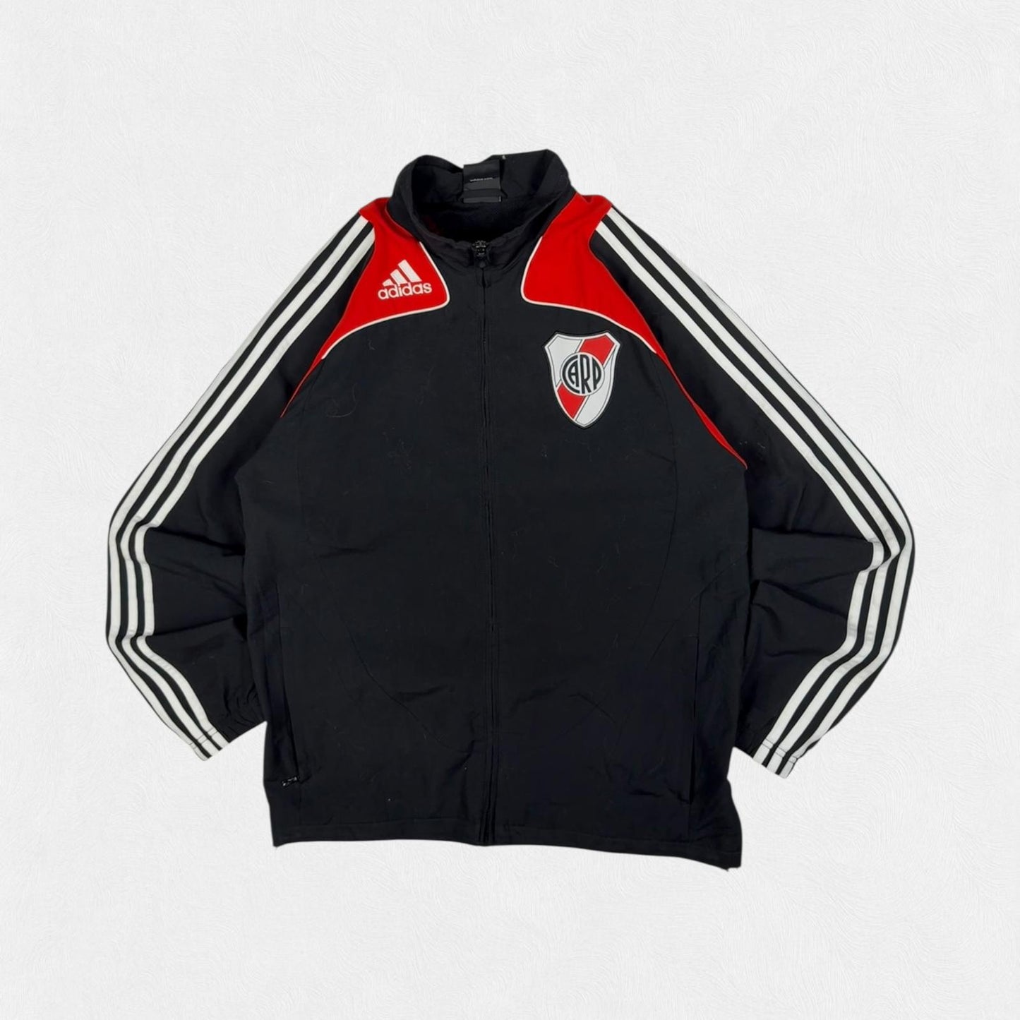 Vintage River Plate 2008/09 Adidas football track jacket (M)