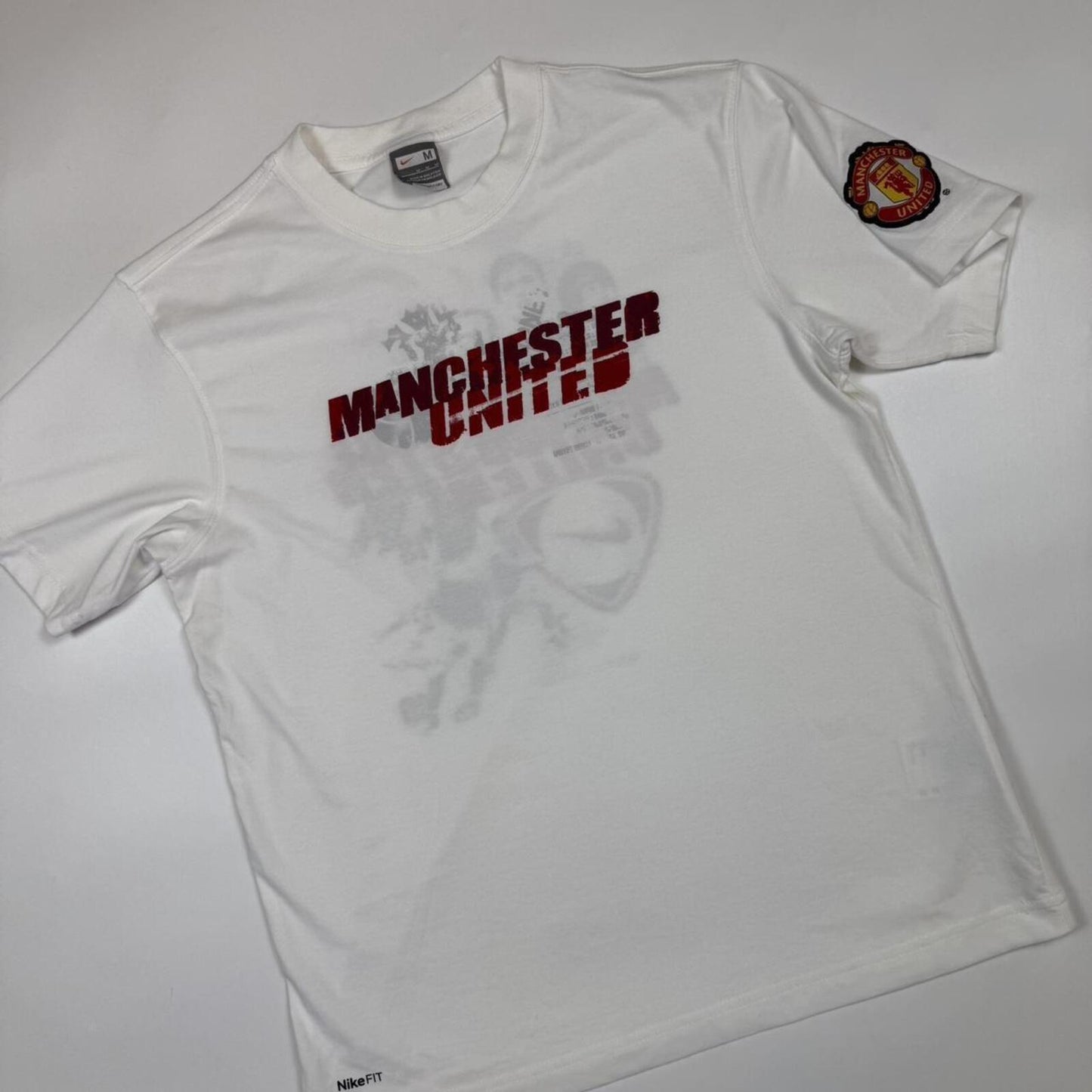 Vintage Nike Manchester United football graphic tee (M)