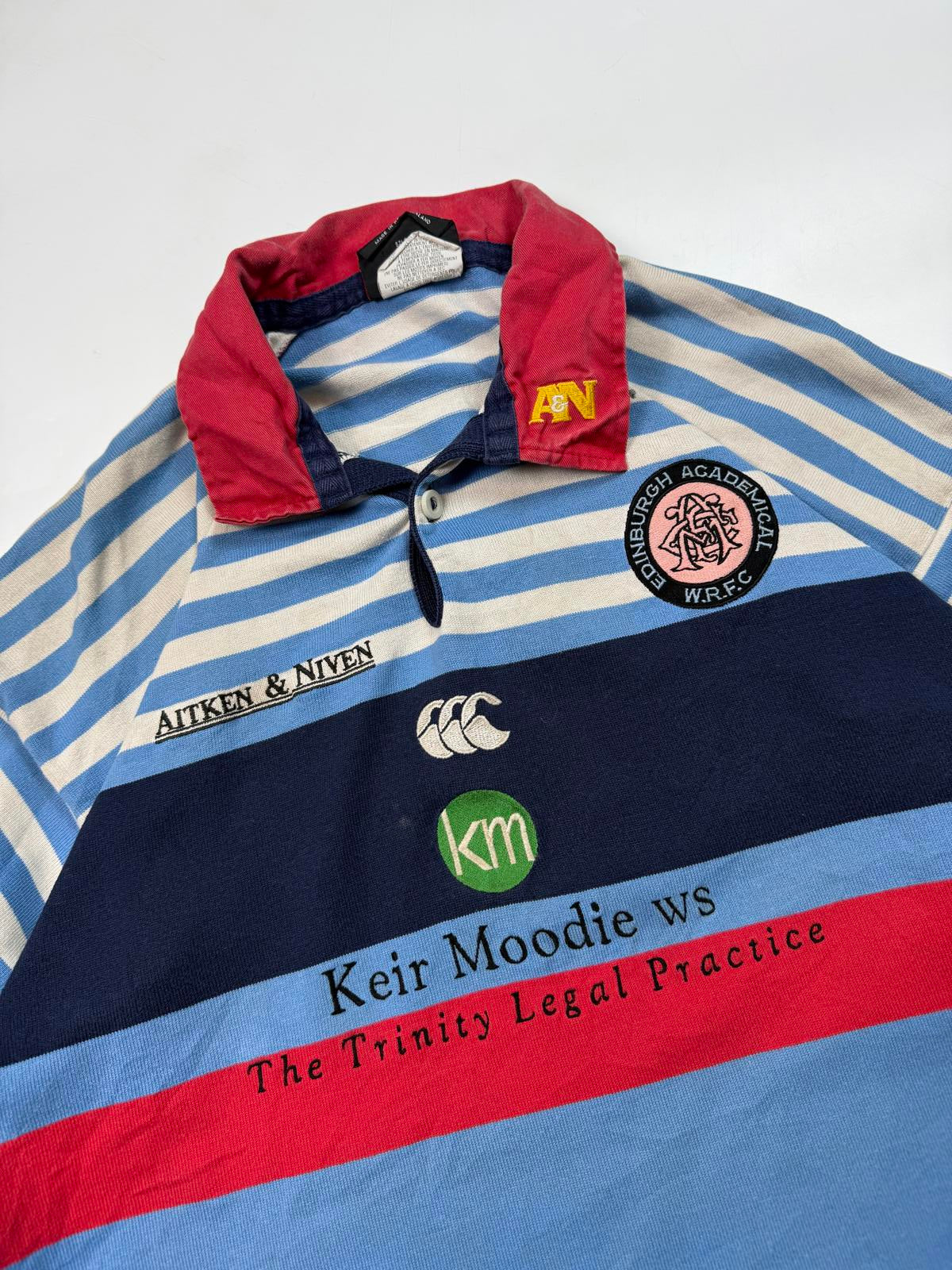 Vintage 90s Edinburgh academical Canterbury rugby union shirt (L)