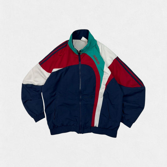 Vintage 90s adidas originals colour block track jacket (S)