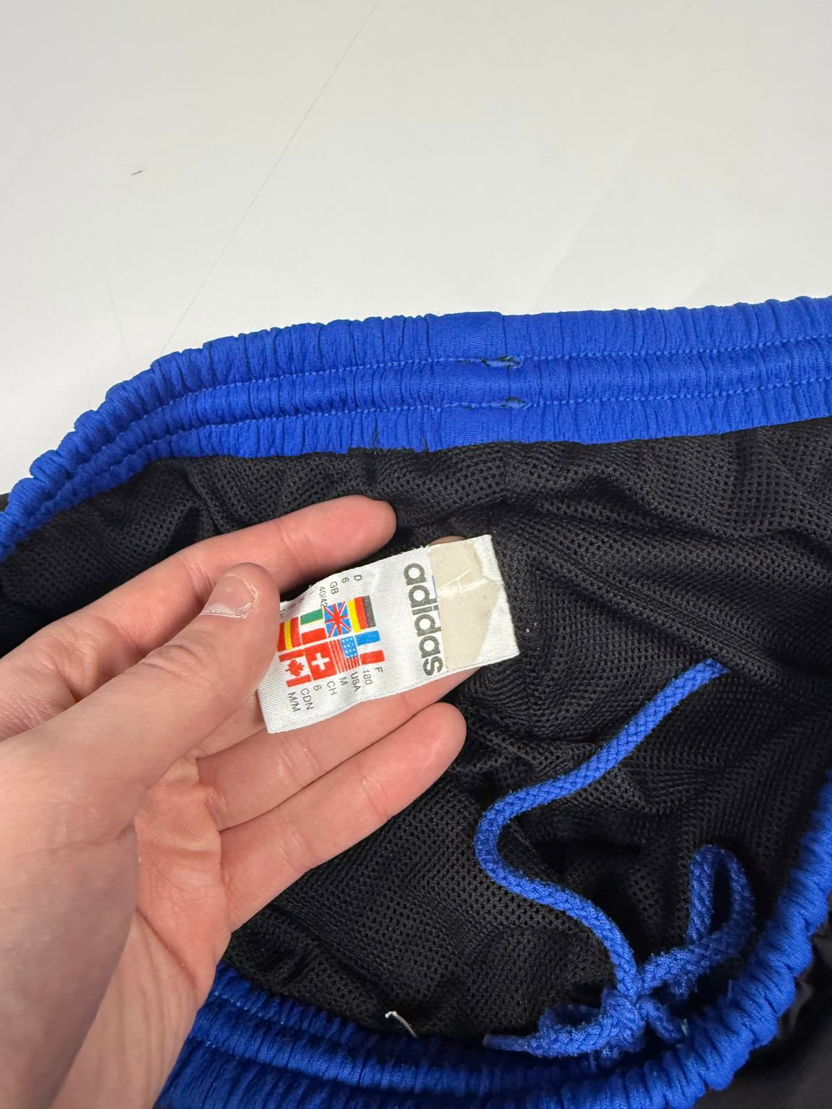 Vintage 90s Adidas side stripe baggy track pants (M)