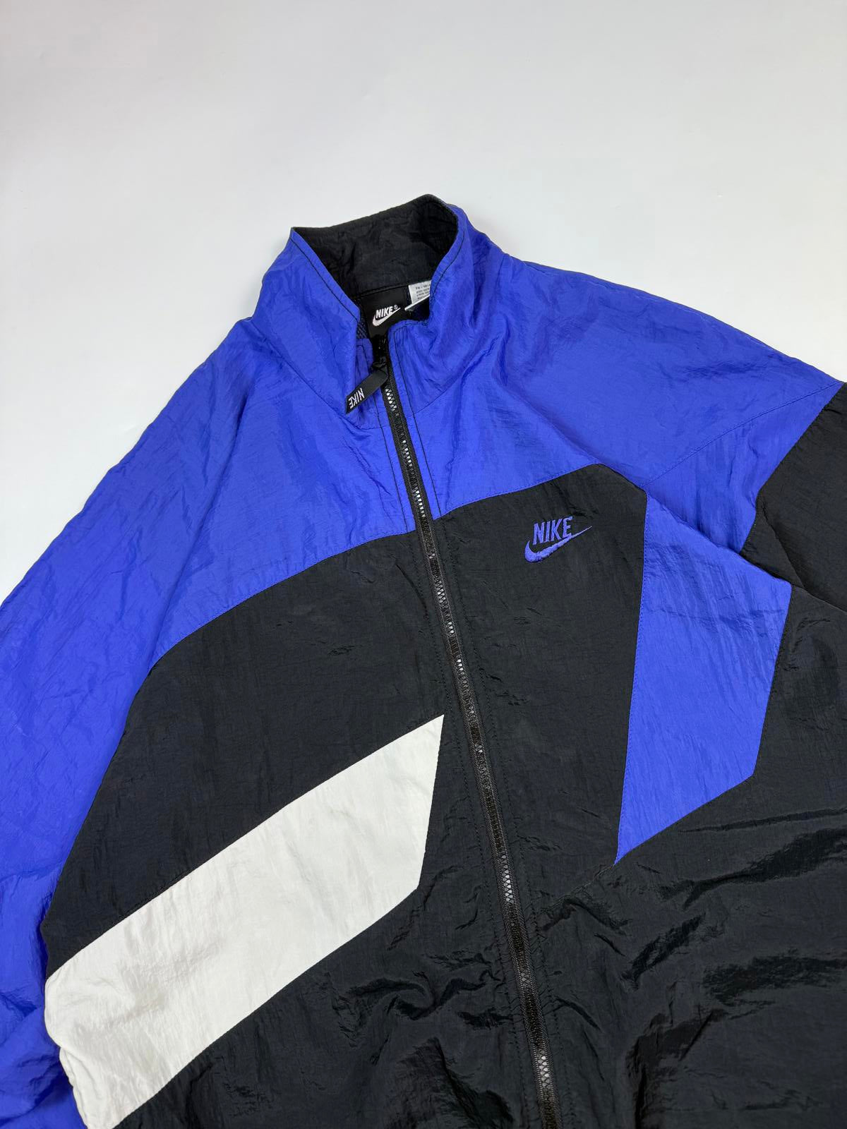 Vintage 90s Nike colour block shell track jacket (L)