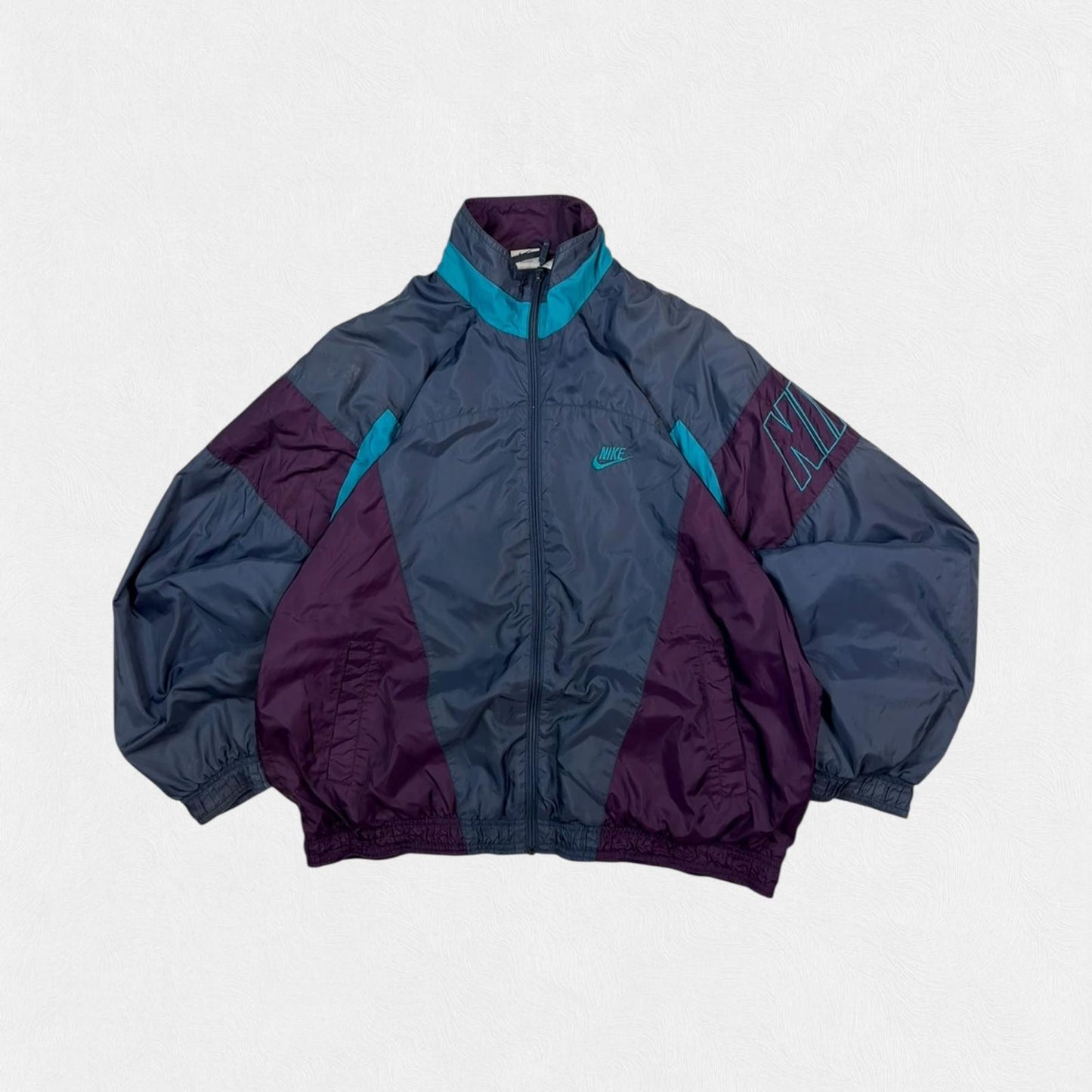 Vintage 90s Nike colour block track jacket (L)