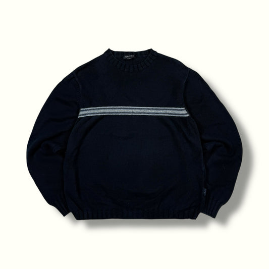 nautica knit sweater navy