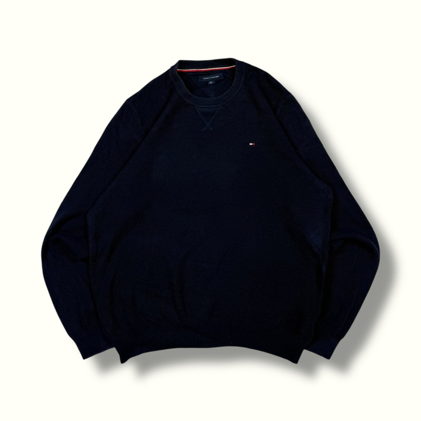 tommy hilfiger knit sweater navy